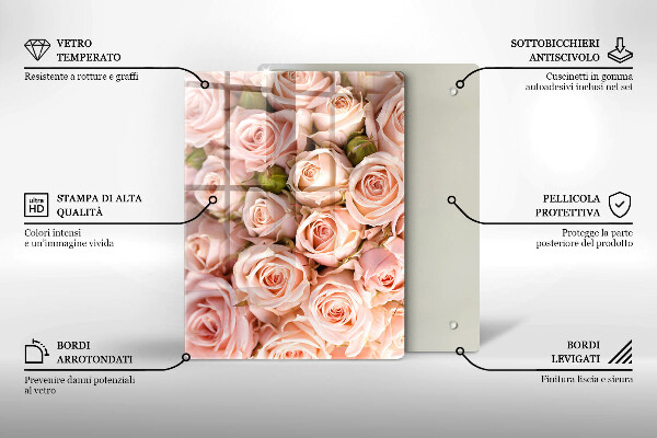 Tabla de cortar de vidrio Hoja de vena natural