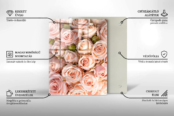 Tabla de cortar de vidrio Hoja de vena natural