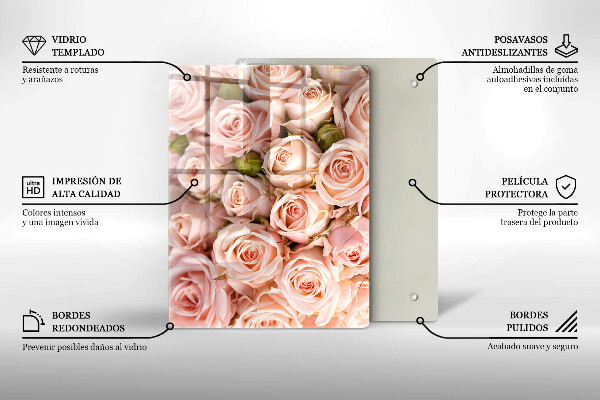 Tabla de cortar de vidrio Hoja de vena natural