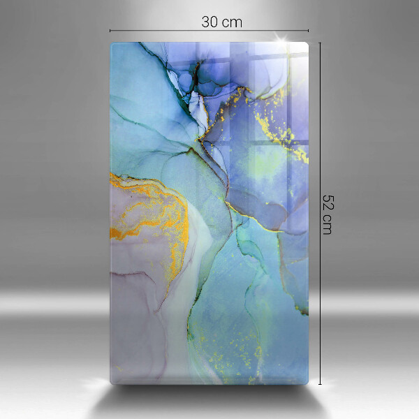 Tabla de cortar de vidrio Piedra dorada agrietada