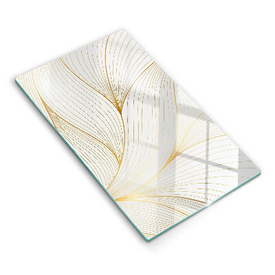 Tabla de cortar de vidrio Patrón de líneas modernas