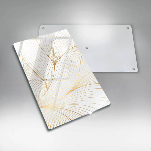 Tabla de cortar de vidrio Patrón de líneas modernas