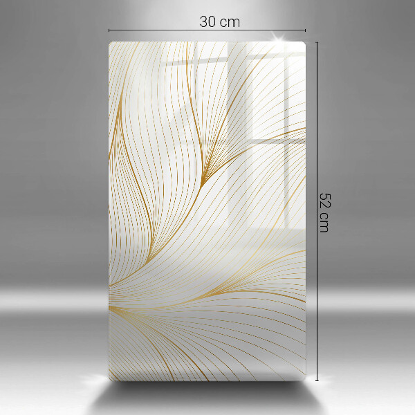 Tabla de cortar de vidrio Patrón de líneas modernas