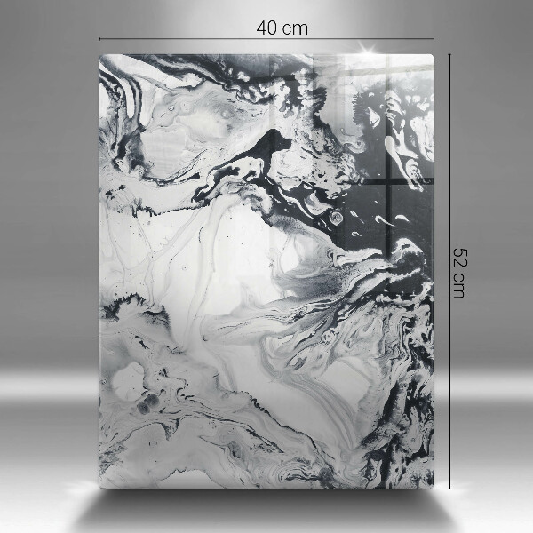 Tabla de cortar de vidrio Abstracción de tinta