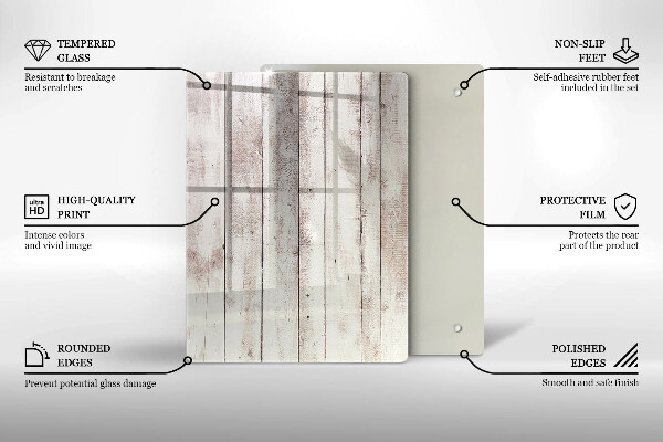 Tabla de cortar de vidrio Abstracción de tinta