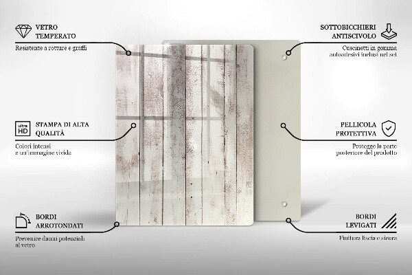 Tabla de cortar de vidrio Abstracción de tinta