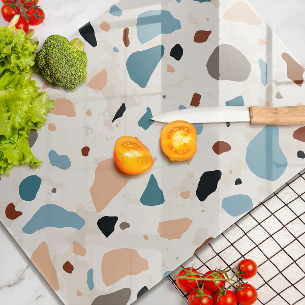 Tabla de cortar de vidrio Gres decorativo