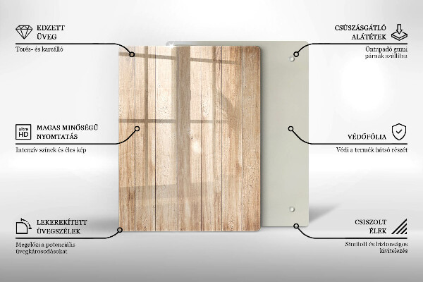 Tabla de cortar de vidrio Gres decorativo