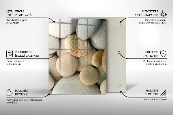 Tabla de cortar de vidrio Líneas doradas abstractas