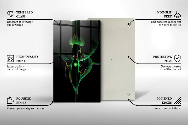 Tabla de cortar de vidrio Abstracción moderna