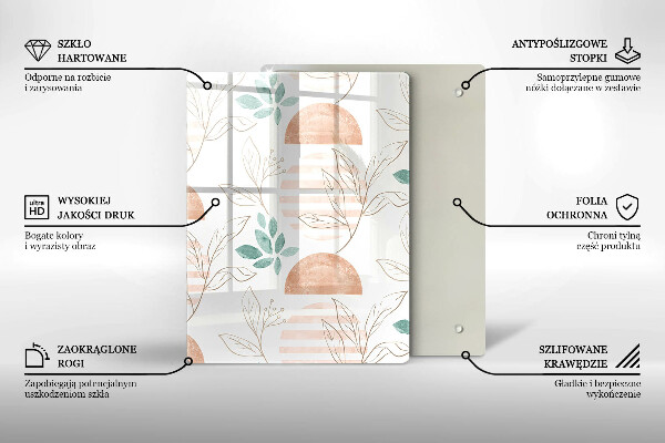 Tabla de cortar de vidrio Abstracción moderna