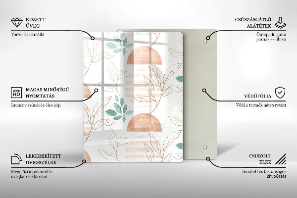 Tabla de cortar de vidrio Abstracción moderna