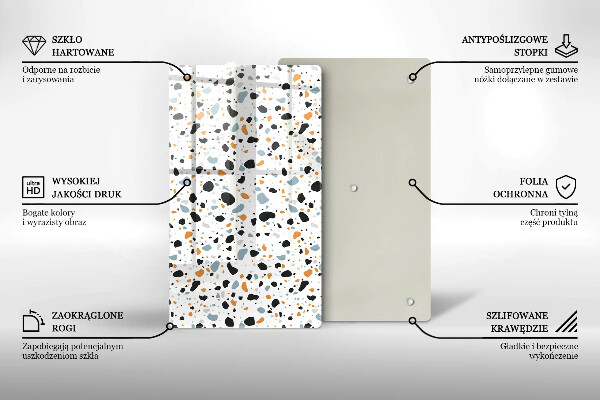 Tabla de cortar de vidrio Gres decorativo