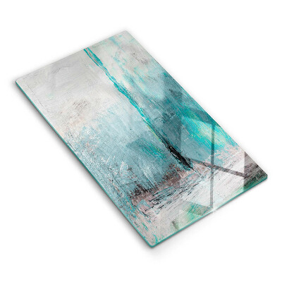 Tabla de cortar de vidrio Fondo de abstracción de pintura