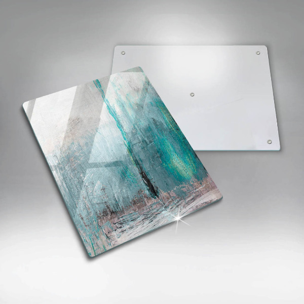 Tabla de cortar de vidrio Fondo de abstracción de pintura