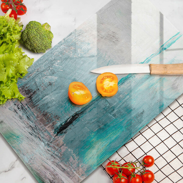 Tabla de cortar de vidrio Fondo de abstracción de pintura