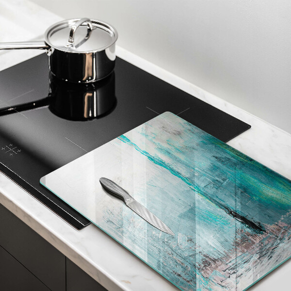 Tabla de cortar de vidrio Fondo de abstracción de pintura