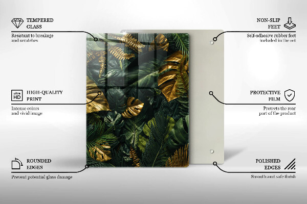 Tabla de cortar de vidrio Abstracción de fluidos