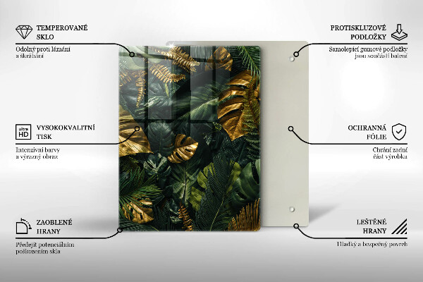 Tabla de cortar de vidrio Abstracción de fluidos