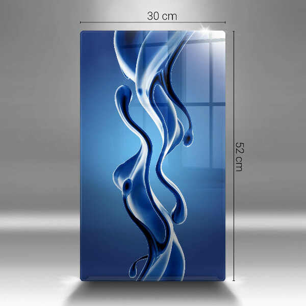 Tabla de cortar de vidrio Abstracción de fluidos