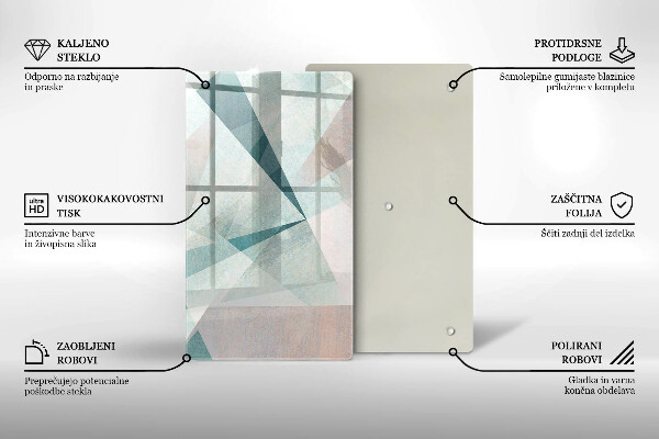 Tabla de cortar de vidrio Abstracción aguda