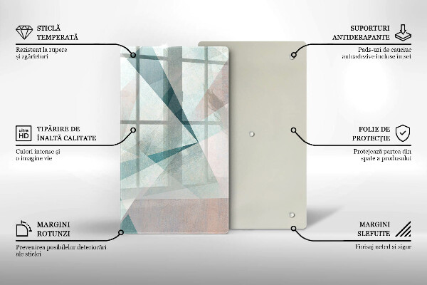 Tabla de cortar de vidrio Abstracción aguda