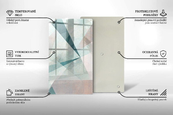 Tabla de cortar de vidrio Abstracción aguda