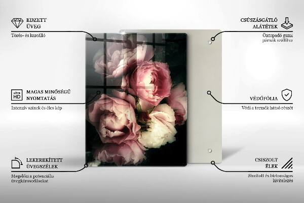 Tabla de cortar de vidrio Plato de piedras decorativas