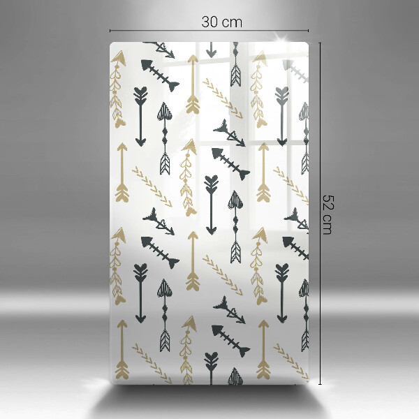 Tabla de cortar de vidrio Patrón de flechas boho