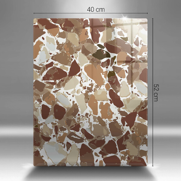 Tabla de cortar de vidrio Manchas decorativas de piedra