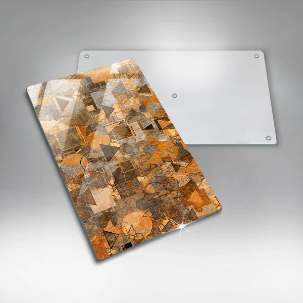 Tabla de cortar de vidrio Patrones sin fisuras de figuras geométricas