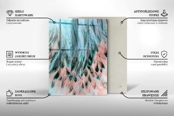 Tabla de cortar de vidrio Abstracción ahumada