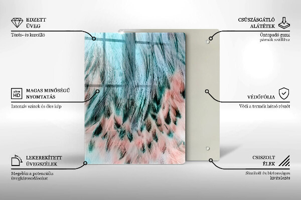 Tabla de cortar de vidrio Abstracción ahumada