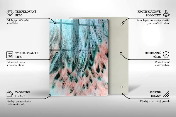 Tabla de cortar de vidrio Abstracción ahumada