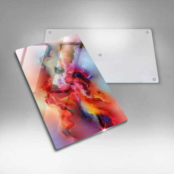 Tabla de cortar de vidrio Abstracción ahumada