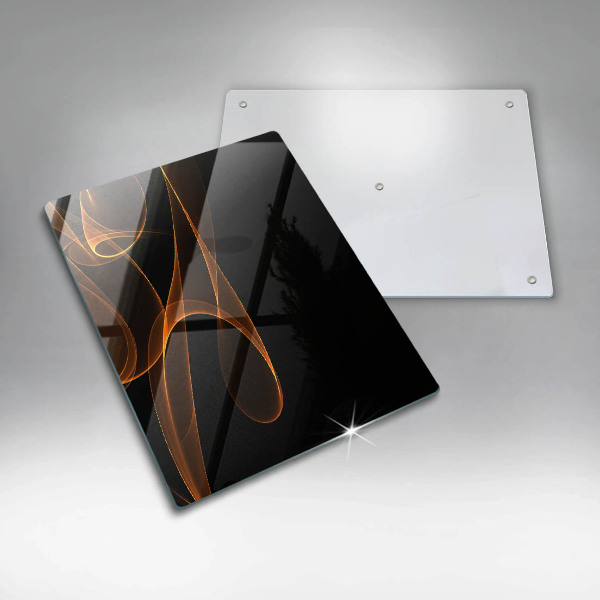 Tabla de cortar de vidrio Líneas abstractas