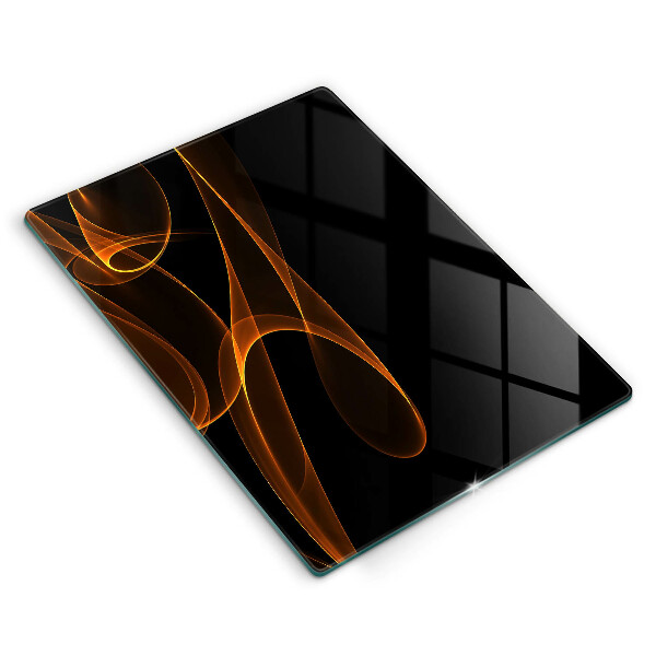 Tabla de cortar de vidrio Líneas abstractas