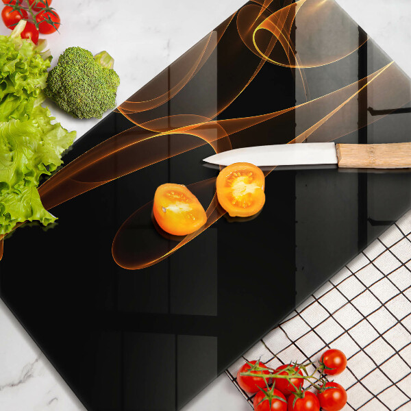 Tabla de cortar de vidrio Líneas abstractas