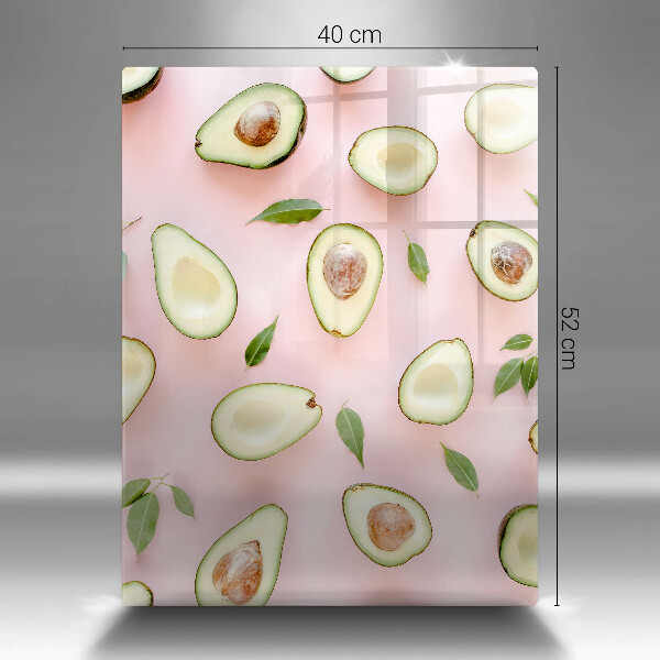 Tabla de cortar de vidrio Patrón de aguacate