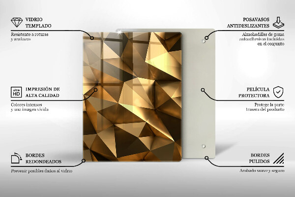Tabla de cortar de vidrio Patrón de aguacate