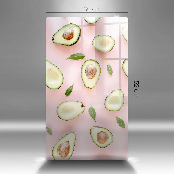 Tabla de cortar de vidrio Patrón de aguacate