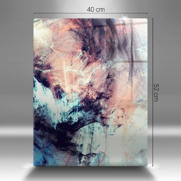 Tabla de cortar de vidrio Abstracción pintada