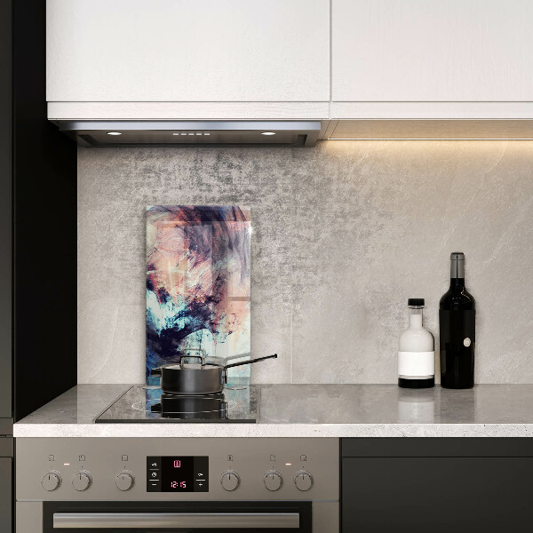 Tabla de cortar de vidrio Abstracción pintada