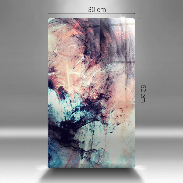 Tabla de cortar de vidrio Abstracción pintada