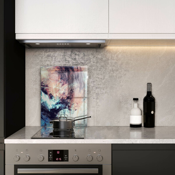 Tabla de cortar de vidrio Abstracción pintada