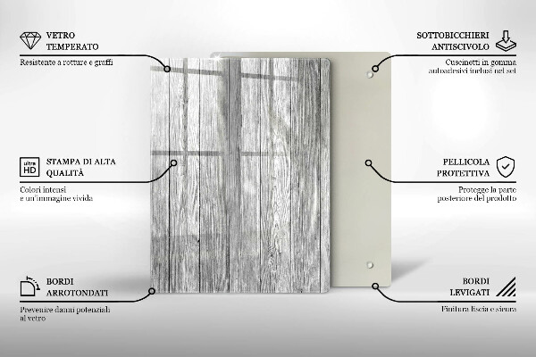 Tabla de cortar de vidrio Gotas de rocío y flor de rosa