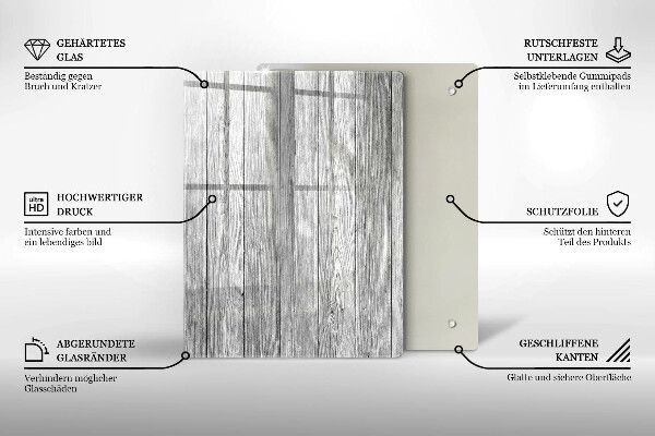 Tabla de cortar de vidrio Gotas de rocío y flor de rosa