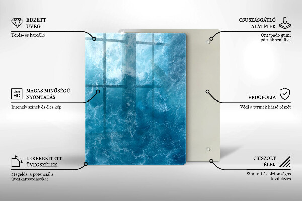 Tabla de cortar de vidrio Abstracción de pintura