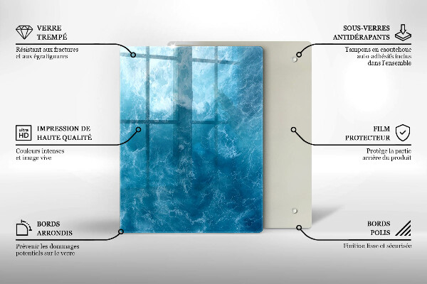 Tabla de cortar de vidrio Abstracción de pintura