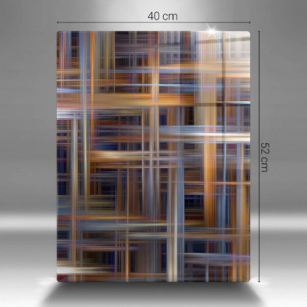 Tabla de cortar de vidrio Líneas de pintura abstractas